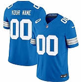 Men's Detroit Lions Active Player Custom Blue 2024 F.U.S.E. Vapor Limited Football Stitched Jersey,baseball caps,new era cap wholesale,wholesale hats