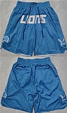 Men's Detroit Lions Blue Shorts,baseball caps,new era cap wholesale,wholesale hats