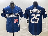 Men's Detroit Tigers #25 Matt Manning Number 2024 Navy City Connect Cool Base Limited Stitched Jersey,baseball caps,new era cap wholesale,wholesale hats