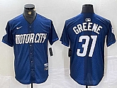 Men's Detroit Tigers #31 Riley Greene 2024 Navy City Connect Cool Base Limited Stitched Jersey,baseball caps,new era cap wholesale,wholesale hats