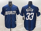 Men's Detroit Tigers #33 Colt Keith 2024 Navy City Connect Cool Base Limited Stitched Jersey,baseball caps,new era cap wholesale,wholesale hats