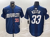 Men's Detroit Tigers #33 Colt Keith 2024 Navy City Connect Cool Base Limited Stitched Jerseys,baseball caps,new era cap wholesale,wholesale hats