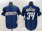 Men's Detroit Tigers #34 Jake Rogers 2024 Navy City Connect Cool Base Limited Stitched Jersey,baseball caps,new era cap wholesale,wholesale hats