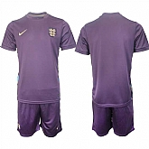 Men's England Blank 2024-25 Purple Away Soccer Jersey Suit,baseball caps,new era cap wholesale,wholesale hats