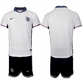 Men's England Blank 2024-25 White Home Soccer Jersey Suit,baseball caps,new era cap wholesale,wholesale hats