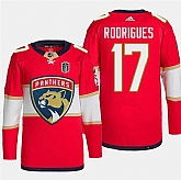 Men's Florida Panthers #17 Evan Rodrigues Red 2024 Stanley Cup Final Patch Stitched Jersey Dzhi,baseball caps,new era cap wholesale,wholesale hats