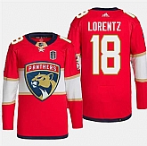 Men's Florida Panthers #18 Steven Lorentz Red 2024 Stanley Cup Final Patch Stitched Jersey Dzhi,baseball caps,new era cap wholesale,wholesale hats