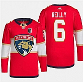 Men's Florida Panthers #6 Mike Reilly Red 2024 Stanley Cup Final Patch Stitched Jersey Dzhi,baseball caps,new era cap wholesale,wholesale hats