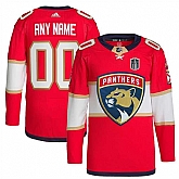 Men's Florida Panthers Custom Red 2024 Stanley Cup Final Patch Stitched Jersey,baseball caps,new era cap wholesale,wholesale hats