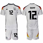 Men's Germany #12 Kevin Trapp White 2024-25 Home Soccer Jersey Suit,baseball caps,new era cap wholesale,wholesale hats