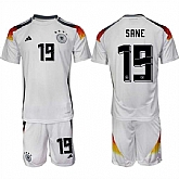 Men's Germany #19 Leroy Sane White 2024-25 Home Soccer Jersey Suit,baseball caps,new era cap wholesale,wholesale hats