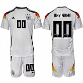 Men's Germany Blank White 2024-25 Home Soccer Jersey Suit,baseball caps,new era cap wholesale,wholesale hats