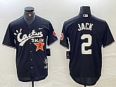 Men's Houston Astros #2 Alex Bregman Black Cactus Jack Vapor Premier Stitched Baseball Jersey,baseball caps,new era cap wholesale,wholesale hats