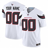 Men's Houston Texans Active Player Custom White 2024 Vapor F.U.S.E. Limited Football Stitched Jersey,baseball caps,new era cap wholesale,wholesale hats