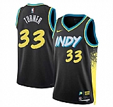 Men's Indiana Pacers #33 Myles Turner Black 2023-24 City Edition Stitched Basketball Jersey Dzhi,baseball caps,new era cap wholesale,wholesale hats