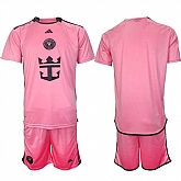 Men's Inter Miami CF Blank 2024-25 Pink Home Soccer Jersey Suit,baseball caps,new era cap wholesale,wholesale hats