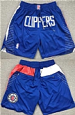 Men's Los Angeles Clippers Blue Shorts,baseball caps,new era cap wholesale,wholesale hats