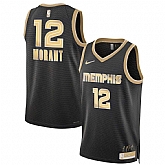 Men's Memphis Grizzlies #12 Ja Morant Black Gold 2024 Select Series Stitched Jersey Dzhi,baseball caps,new era cap wholesale,wholesale hats