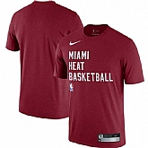 Men's Miami Heat Red 2023-24 Sideline Legend Performance Practice T-Shirt,baseball caps,new era cap wholesale,wholesale hats