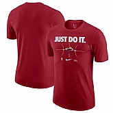 Men's Miami Heat Red Just Do It T-Shirt,baseball caps,new era cap wholesale,wholesale hats