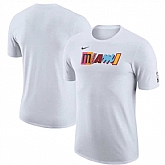 Men's Miami Heat White 2022-23 City Edition Essential Warmup T-Shirt,baseball caps,new era cap wholesale,wholesale hats