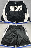 Men's Milwaukee Bucks Black Shorts,baseball caps,new era cap wholesale,wholesale hats