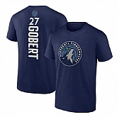 Men's Minnesota Timberwolves #27 Rudy Gobert Navy Name & Number T-Shirt,baseball caps,new era cap wholesale,wholesale hats