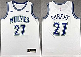 Men's Minnesota Timberwolves #27 Rudy Gobert White City Edition Stitched Jersey,baseball caps,new era cap wholesale,wholesale hats