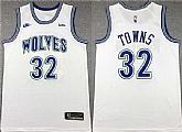 Men's Minnesota Timberwolves #32 Karl-Anthony Towns White City Edition Stitched Jersey,baseball caps,new era cap wholesale,wholesale hats