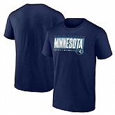 Men's Minnesota Timberwolves Navy Box Out T-Shirt,baseball caps,new era cap wholesale,wholesale hats