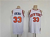 Men's New Yok Knicks #33 Patrick Ewing White Throwback Stitched Jersey,baseball caps,new era cap wholesale,wholesale hats