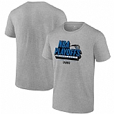 Men's Orlando Magic Heather Gray 2024 Playoffs Defensive Stance T-Shirt,baseball caps,new era cap wholesale,wholesale hats