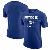 Men's Philadelphia 76ers Royal Just Do It T-Shirt,baseball caps,new era cap wholesale,wholesale hats