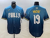 Men's Philadelphia Phillies #19 Cristian Pache Blue 2024 City Connect Limited Stitched Jersey,baseball caps,new era cap wholesale,wholesale hats