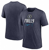 Men's Philadelphia Phillies Navy 2024 City Connect Tri-Blend T-Shirt,baseball caps,new era cap wholesale,wholesale hats