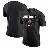 Men's Phoenix Suns Black Just Do It T-Shirt,baseball caps,new era cap wholesale,wholesale hats