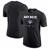 Men's Sacramento Kings Black Just Do It T-Shirt,baseball caps,new era cap wholesale,wholesale hats