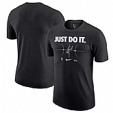 Men's San Antonio Spurs Black Just Do It T-Shirt,baseball caps,new era cap wholesale,wholesale hats