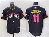 Men's San Diego Padres #11 Yu Darvish Black Cool Base Stitched Baseball Jersey,baseball caps,new era cap wholesale,wholesale hats