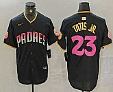 Men's San Diego Padres #23 Fernando Tatis Jr Black 20th Anniversary Cool Base Stitched Jersey,baseball caps,new era cap wholesale,wholesale hats