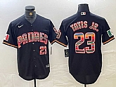 Men's San Diego Padres #23 Fernando Tatis Jr Black Rainbow Mexico Cool Base Stitched Jersey,baseball caps,new era cap wholesale,wholesale hats