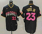 Men's San Diego Padres #23 Fernando Tatis Jr Number Black 20th Anniversary Cool Base Stitched Jersey,baseball caps,new era cap wholesale,wholesale hats