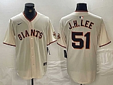 Men's San Francisco Giants #51 Jung Hoo Lee Cream 2024 Home Limited Stitched Baseball Jersey,baseball caps,new era cap wholesale,wholesale hats