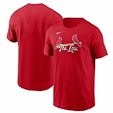 Men's St. Louis Cardinals Red 2024 City Connect Wordmark T-Shirt,baseball caps,new era cap wholesale,wholesale hats