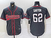 Men's Tampa Bay Buccaneers #62 Graham Barton Grey Cool Base Stitched Baseball Jersey,baseball caps,new era cap wholesale,wholesale hats