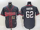 Men's Tampa Bay Buccaneers #62 Graham Barton Grey Cool Base Stitched Baseball Jerseys,baseball caps,new era cap wholesale,wholesale hats