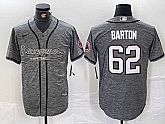 Men's Tampa Bay Buccaneers #62 Graham Barton Grey Gridiron With Patch Cool Base Stitched Baseball Jersey,baseball caps,new era cap wholesale,wholesale hats