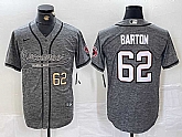 Men's Tampa Bay Buccaneers #62 Graham Barton Grey Gridiron With Patch Cool Base Stitched Baseball Jerseys,baseball caps,new era cap wholesale,wholesale hats