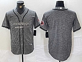 Men's Tampa Bay Buccaneers Blank Grey Gridiron With Patch Cool Base Stitched Baseball Jersey,baseball caps,new era cap wholesale,wholesale hats