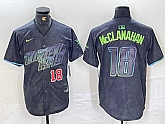 Men's Tampa Bay Rays #18 Shane McClanahan Number Charcoal 2024 City Connect Limited Stitched Jerseys,baseball caps,new era cap wholesale,wholesale hats